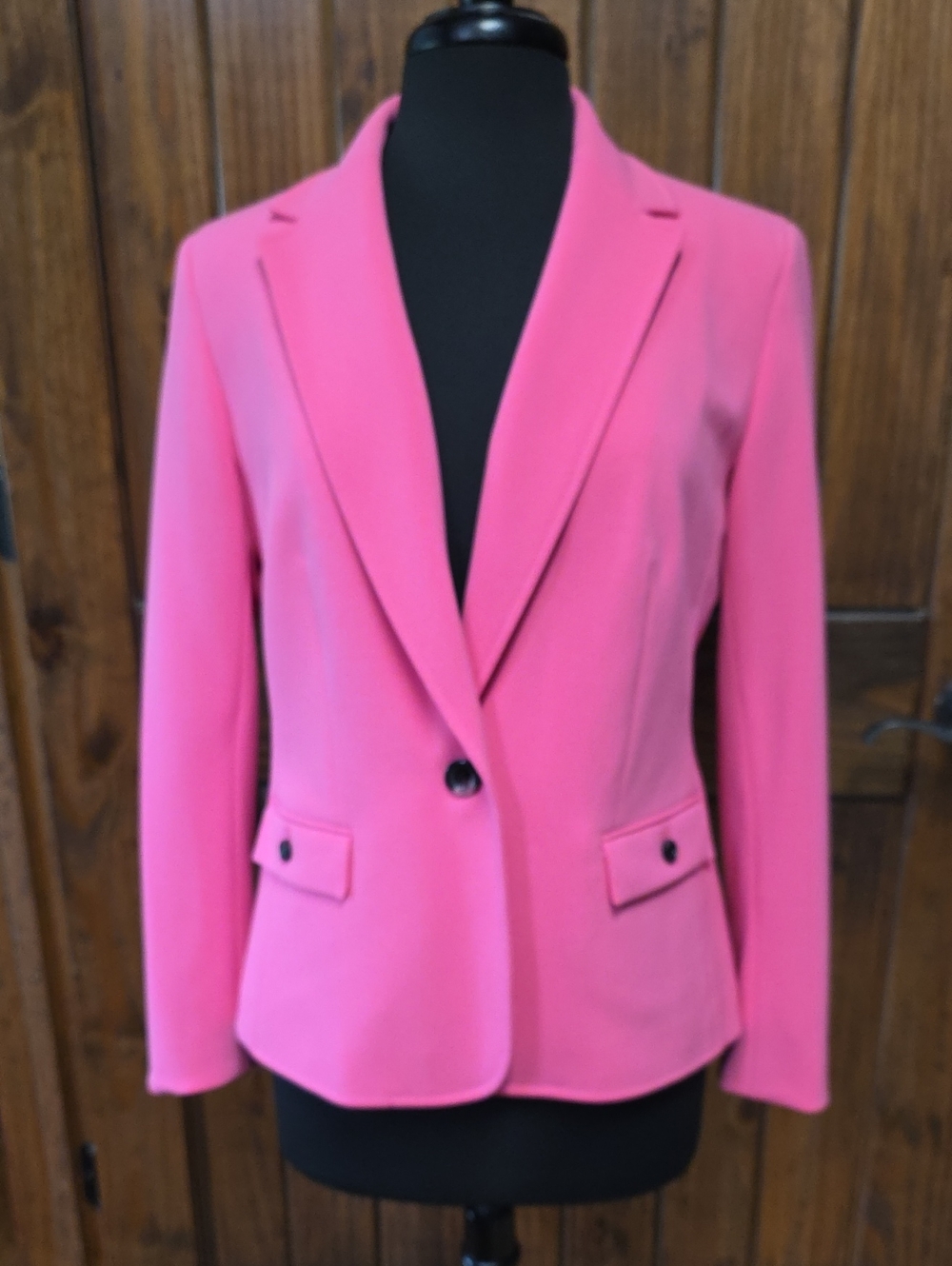 Evan Picone Pink  Single-Button Blazer - Size M